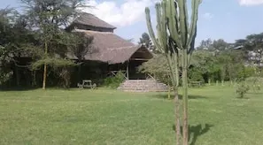 Lodge buildings and garden