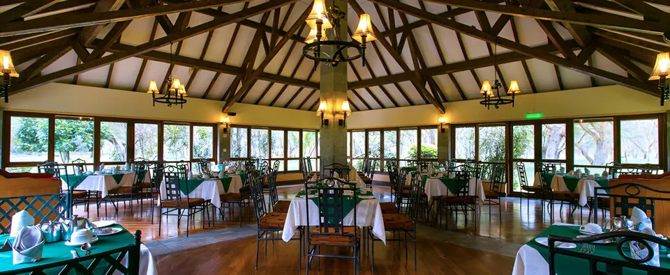 Lake Naivasha Simba Lodge dining room