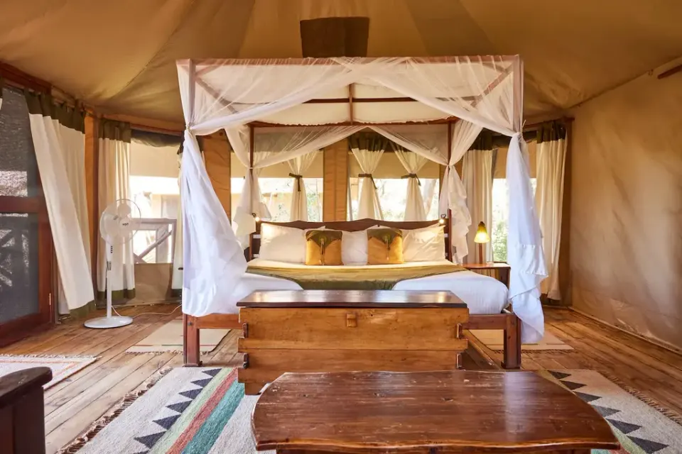 Tented bedroom