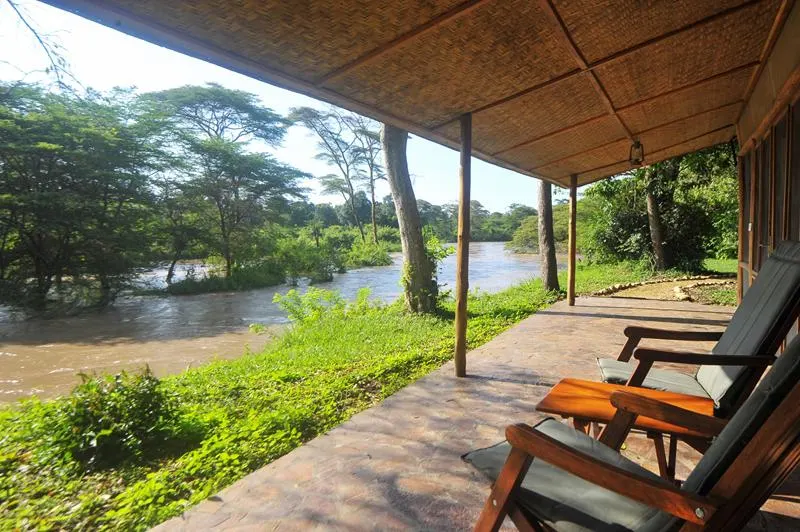 River-facing private veranda
