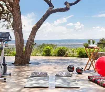 Outdoor fitness terrace