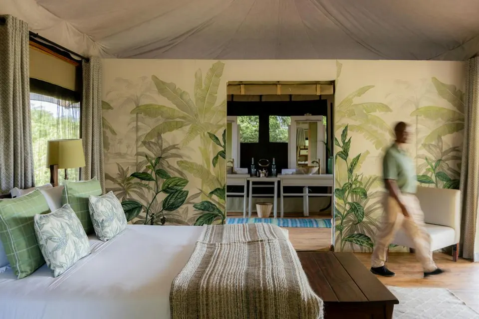 Tented suite bedroom and deck