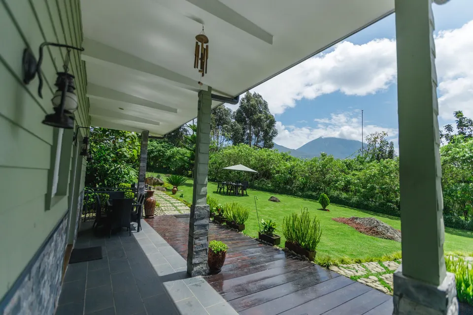 Cottage veranda and gardens
