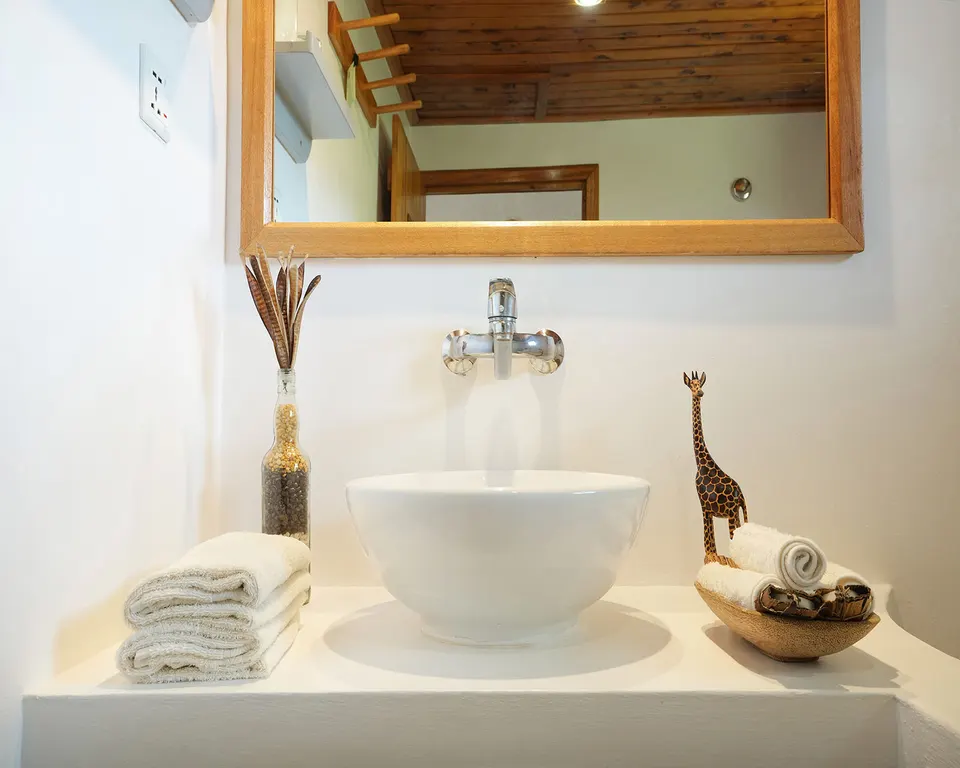 Ndutu cottage bathroom