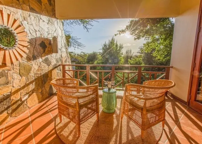 Acacia Farm Lodge terrace seating