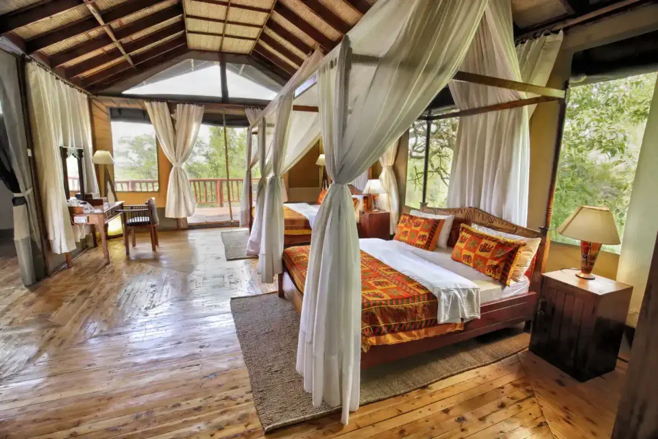 Tent bedroom and veranda