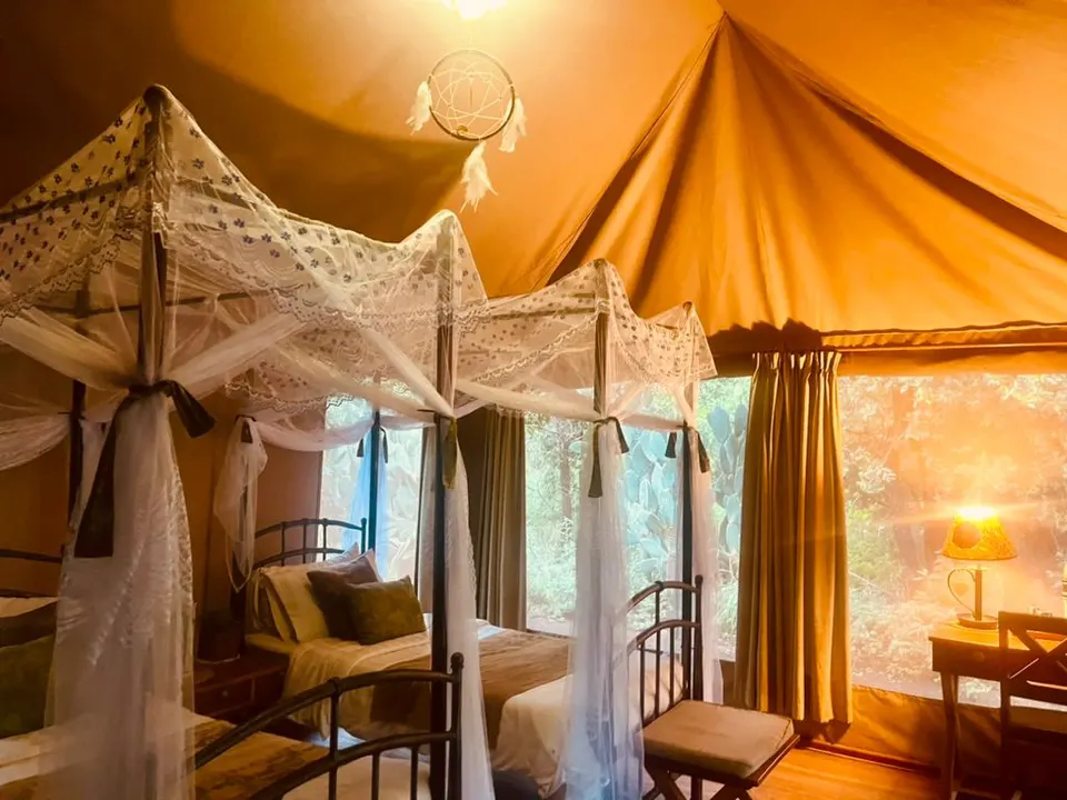 Twin Guest Tent bedroom