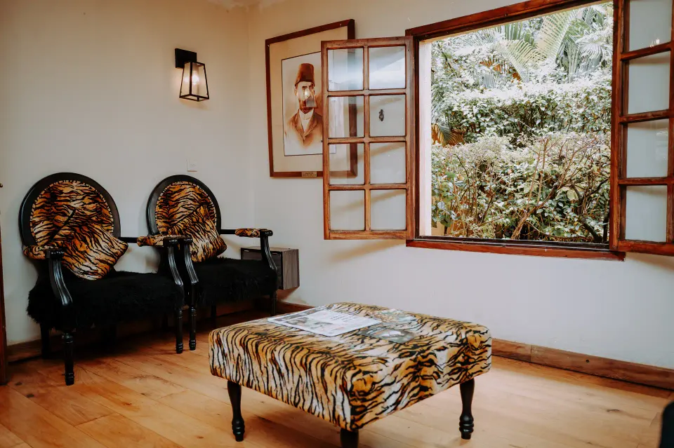 Emin Pasha furnished sitting area; not assigned to a guestroom category
