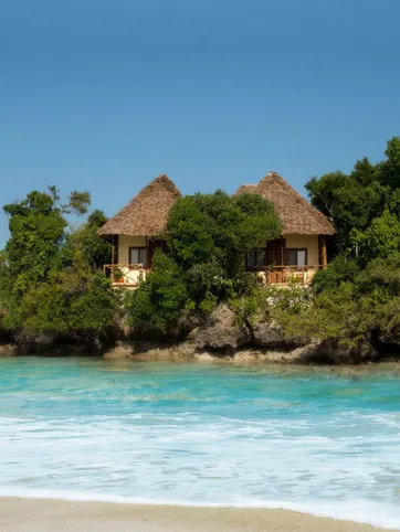 The Island Pongwe villas above the water