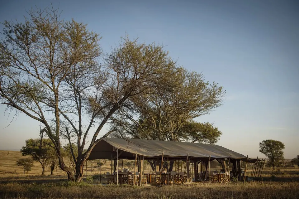 Mess tent at Nomad Serengeti Safari Camp