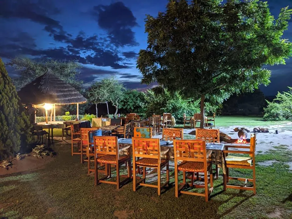 Heritage outdoor evening dining