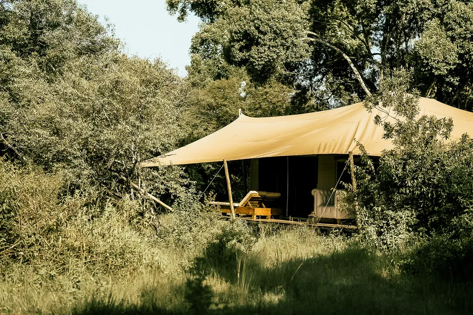 Tented suite exterior