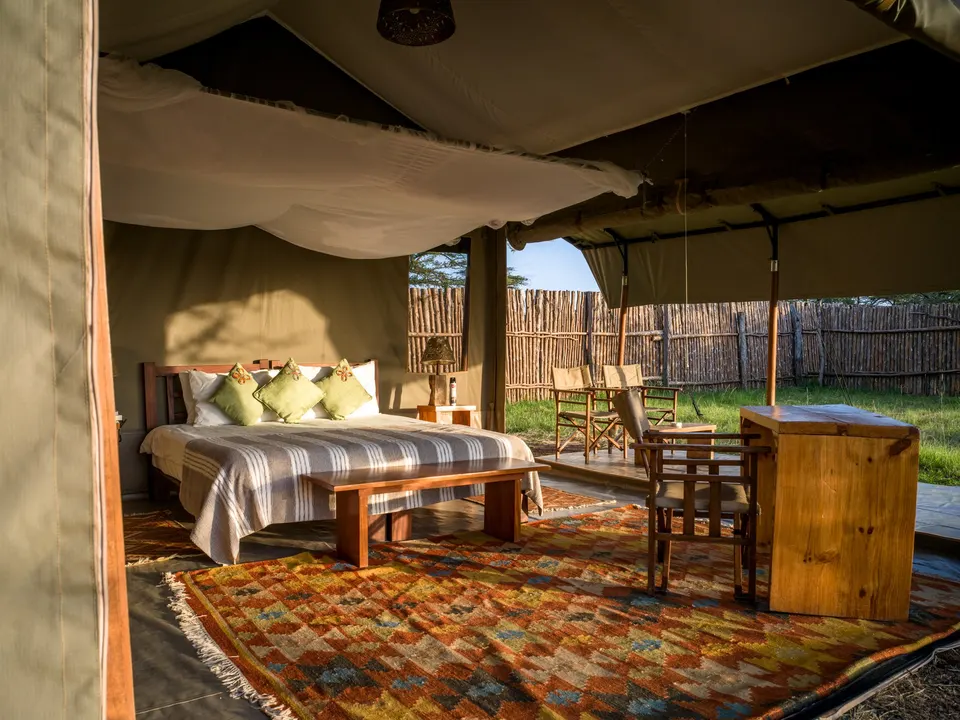 Superior tent bedroom