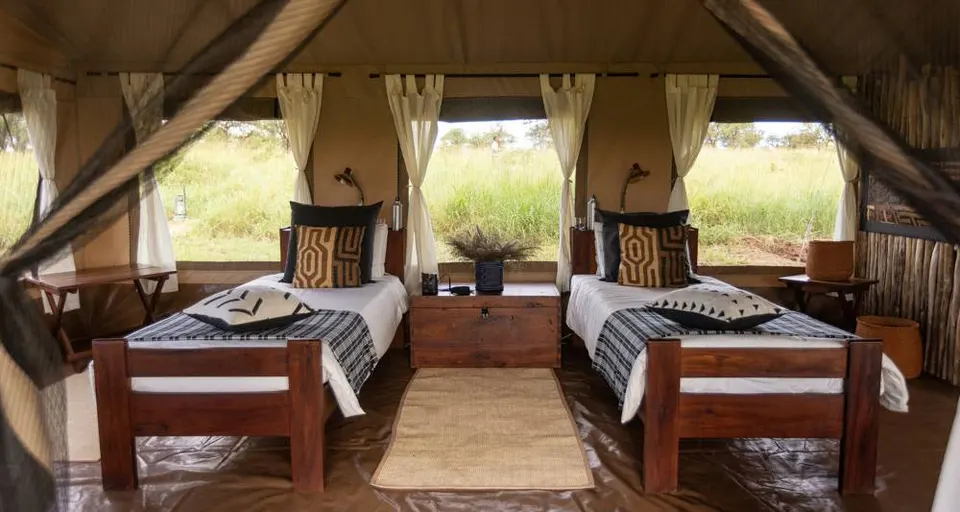 Twin guest tent