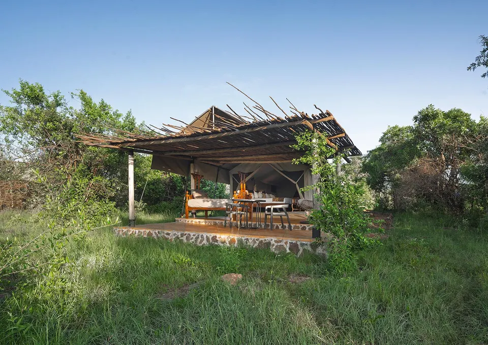 Pearl Mara tent exterior with private deck