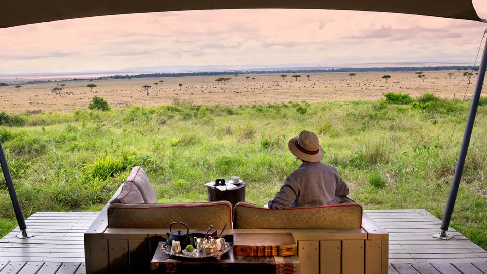 Guest deck and plains view