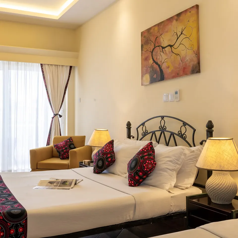 Castle Royal twin bedroom