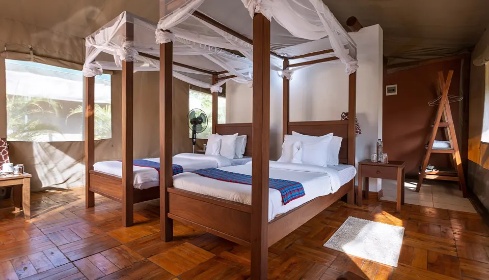 Bora Bora Twin Bed Tent interior