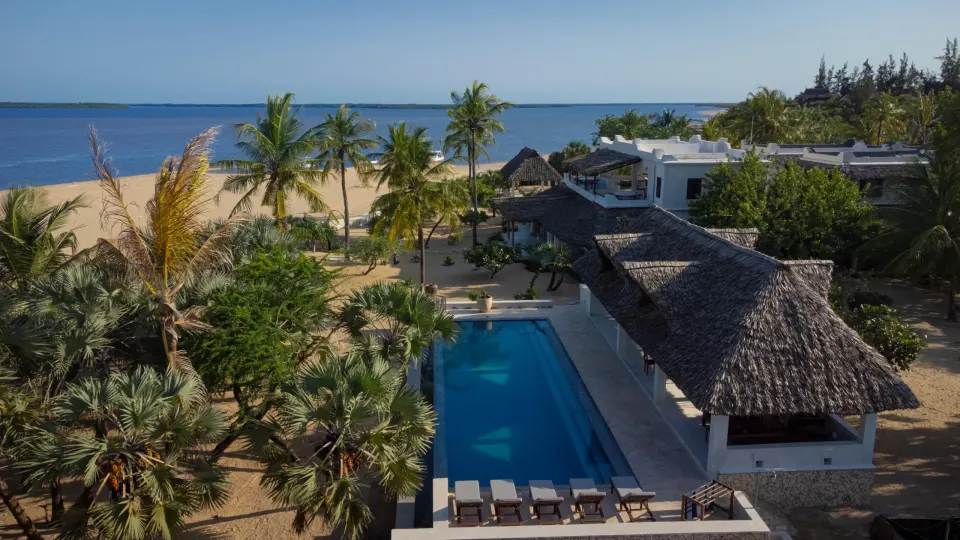 Jahazi House ocean-facing pool and house