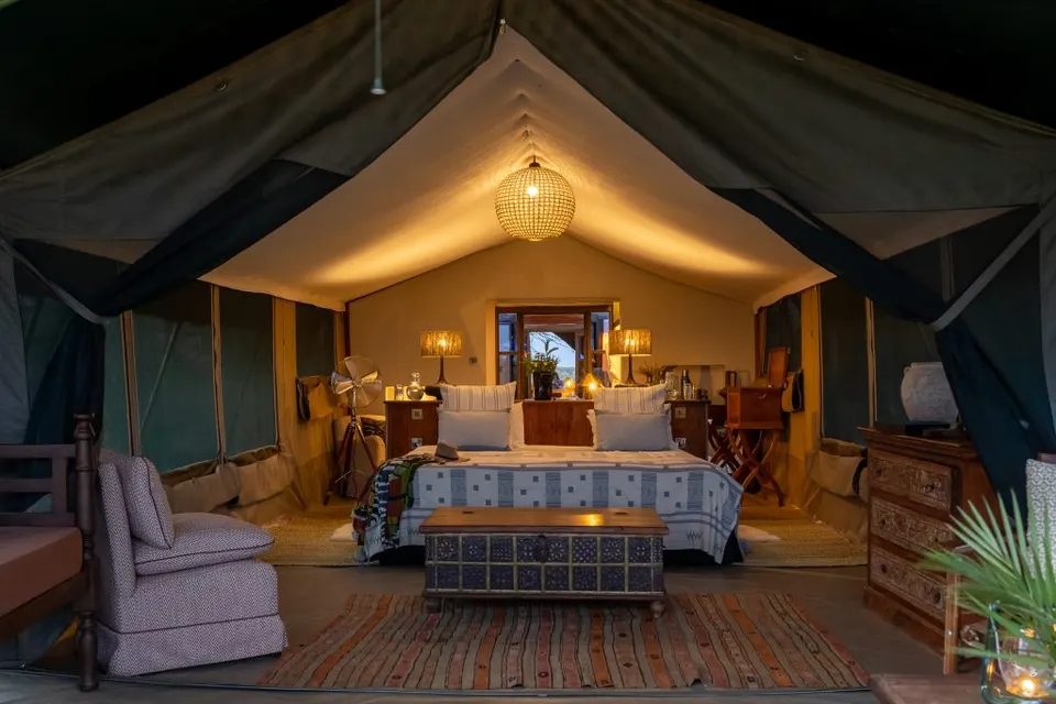 Classic tent bedroom
