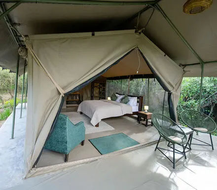 Olkinyei tent bedroom and veranda