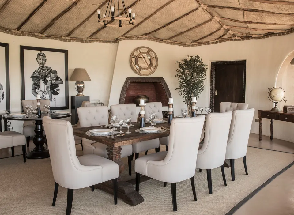 Olarro Plains dining room