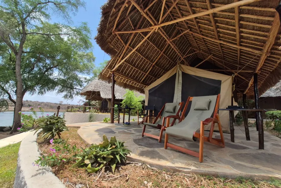 Kulalu Camp tent exterior and veranda