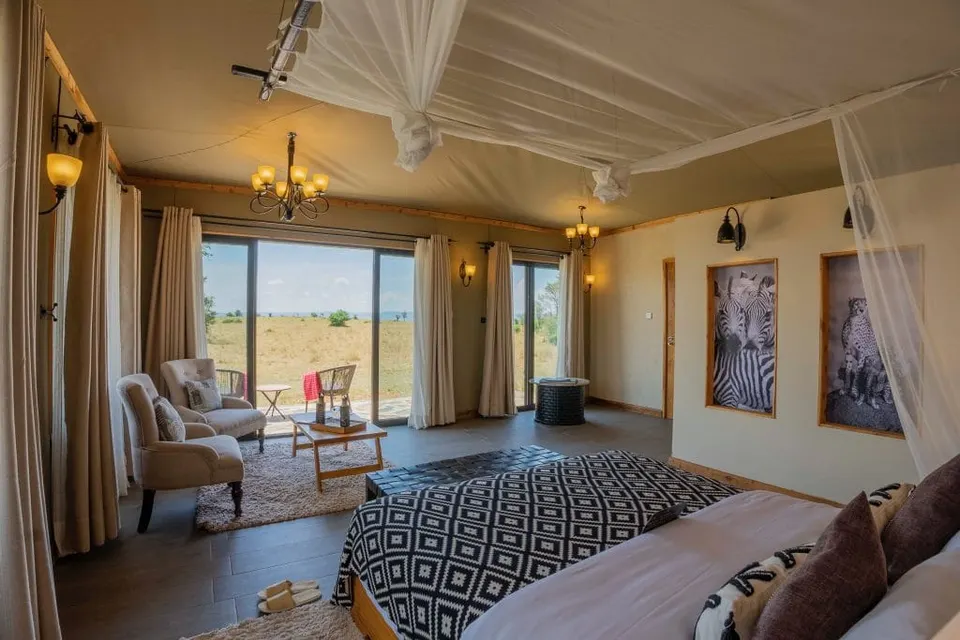 Suite interior and sitting area
