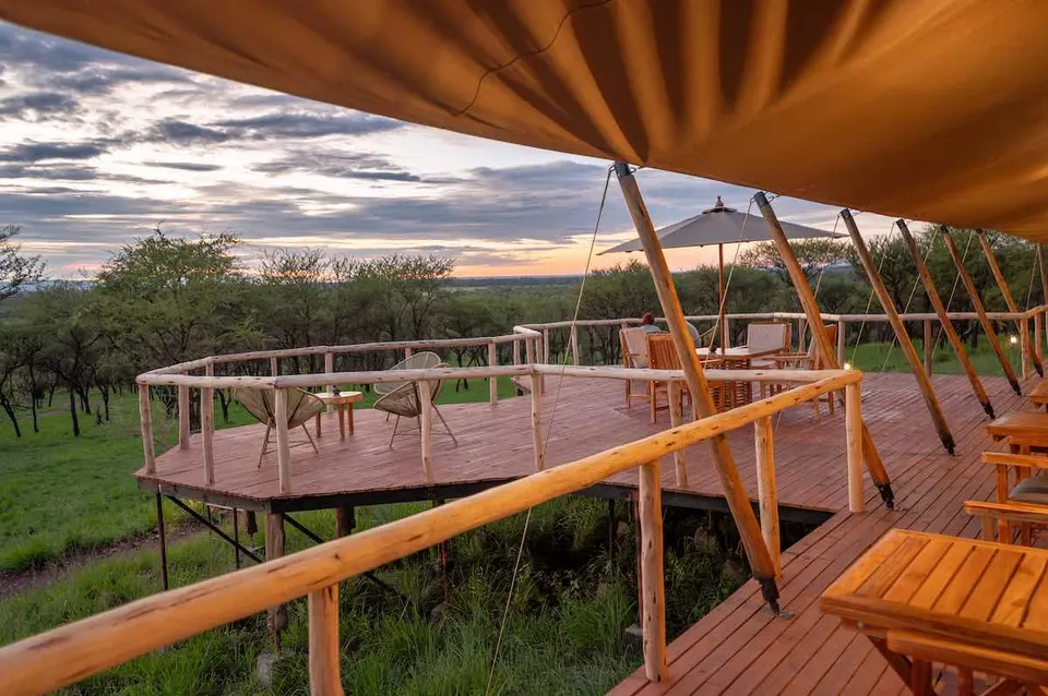 Camp terrace and outlook