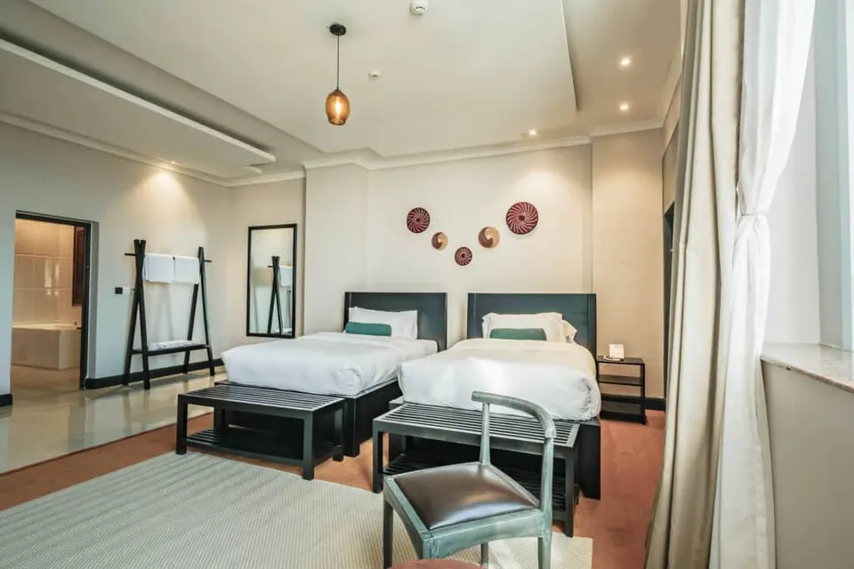 Twin room interior
