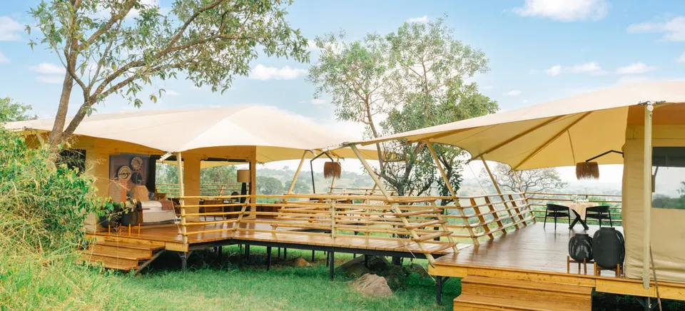 Serengeti Bushtops Jackal linked family tents