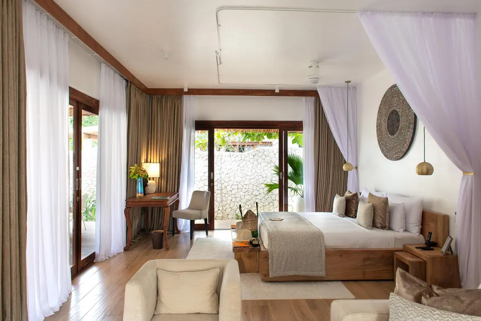 Garden villa bedroom