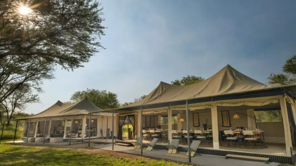 Ubuntu communal lounge and dining tents