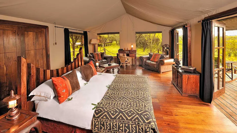 Migration Camp tent interior