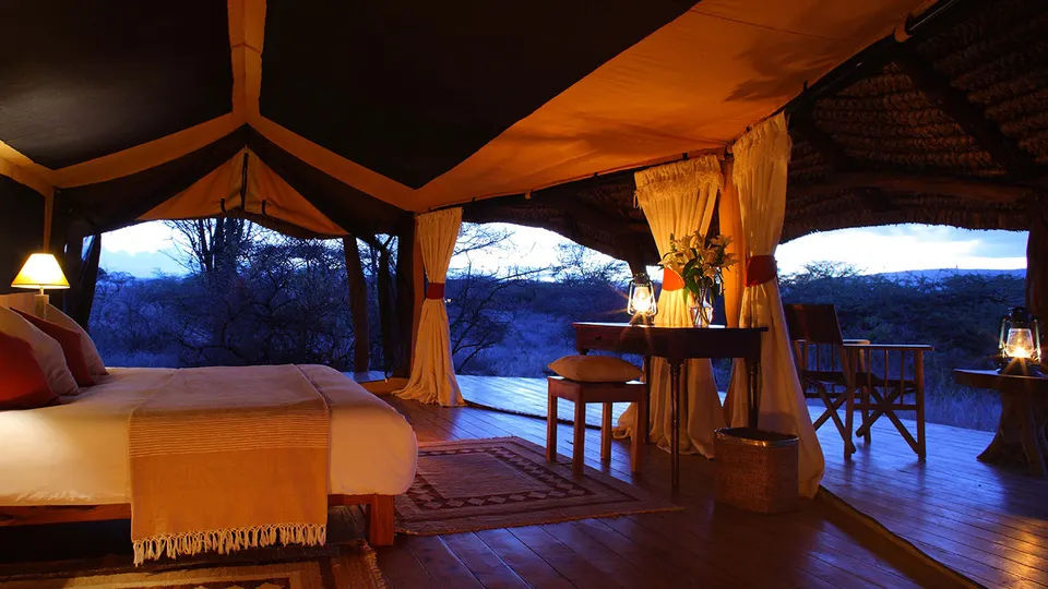 Lewa Safari Camp tent bedroom