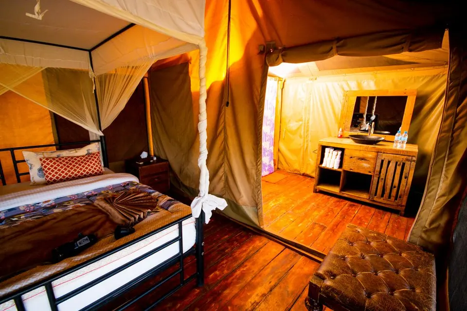 Kilima Valley guest tent interior