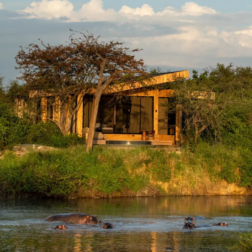Grumeti Suite exterior beside river