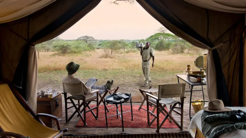 Serengeti Under Canvas tent patio