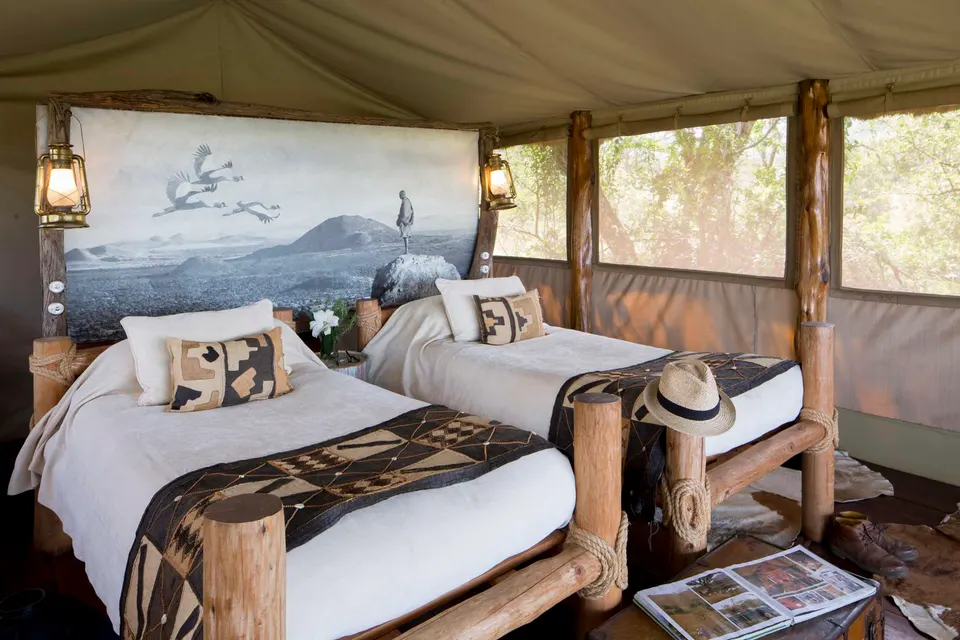 Twin tented cottage
