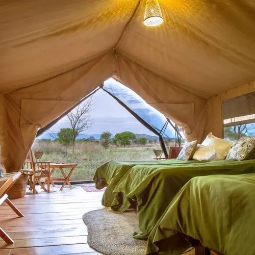 Twin tent and veranda