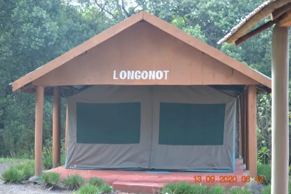Longonot tent exterior; older dated operator asset